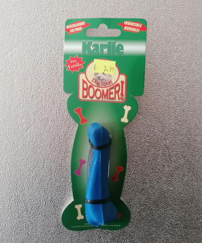 Boomer Kauspielzeug „Knochen“, 100mm, blau