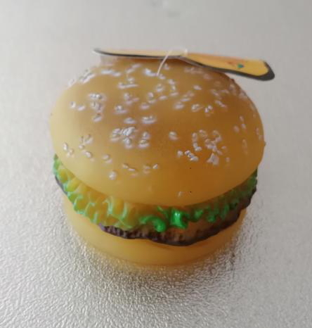 Kauspielzeug "Quietsch-Burger", 10cm Ø